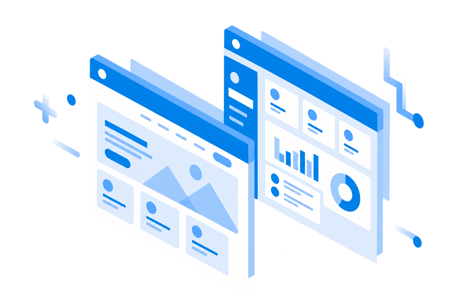 Public-facing site and user dashboard